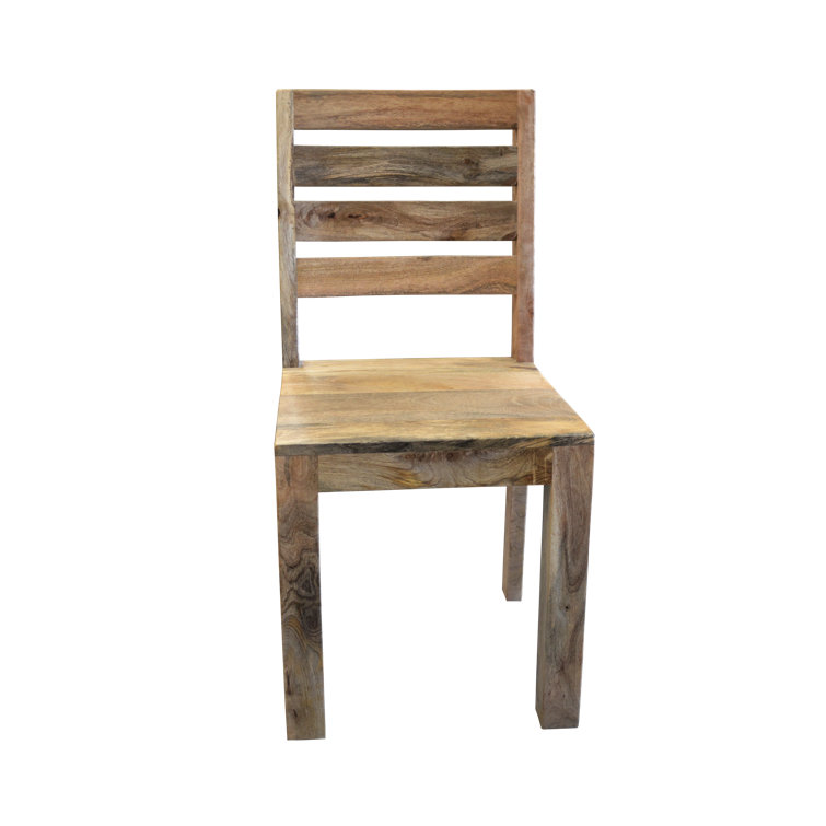 Loon Peak Burghilde Solid Wood Ladder Back Arm Chair Wayfair